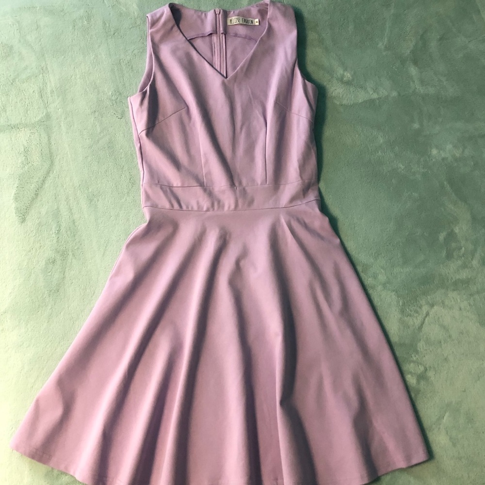 Heloise fashion fit and flare lavender dress
